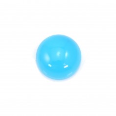 Cabochon agate teinté ronde 6mm x 4pcs