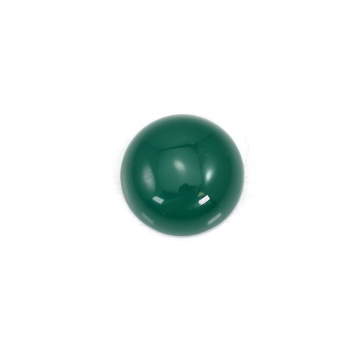 Grüner Achat Cabochon, runde Form 12mm x 2pcs