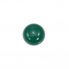 Cabochon agate vert ronde 10mm x 2pcs