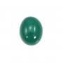 Cabochon Agate Rayé Vert 10x14mm x 1pc