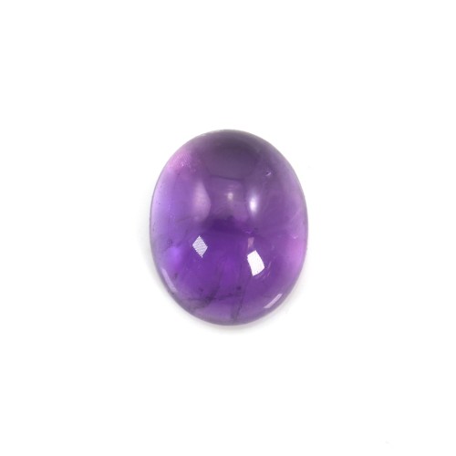 Cabochon amethyste ovale 8x10mm x 1pc