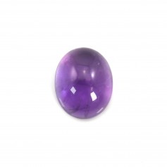 Cabochon amethyste ovale 8x10mm x 1pc
