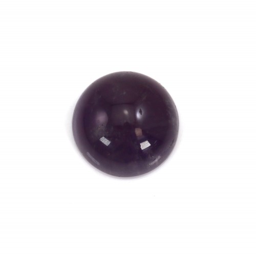 Cabochon amethyste rond 8mm x 1pc
