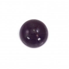 Cabochon amethyste rond 8mm x 1pc