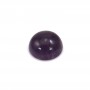 Cabochon amethyste rond 8mm x 1pc
