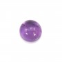 Cabochon amethyste rond 6mm x 2pcs