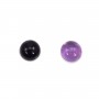 Cabochon amethyste rond 13mm x 1pc