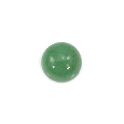 Cabochon aventurine flat-round 6mm x 4pcs