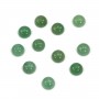 Cabochon aventurine rond 6mm x 4pcs