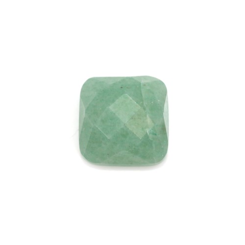 Cabochon avanturine carré facette 10mm x 1pc