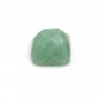 Cabochon avanturine carré facette 10mm x 1pc