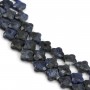 Sodalite clover  faceted 13 mm x 40cm    