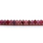 Rubis rouge,en forme de rondelle facette 3x4mm x 40cm