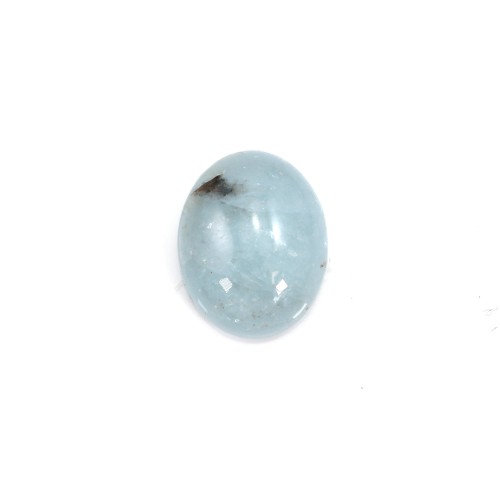 Oval aquamarine cabochon 8x12mm x 1pc