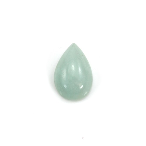 Cabochon bleu d'amazonite, de forme goutte, 6x9mm x 4pcs