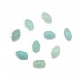 Cabochon bleu d'amazonite, de forme oval, 3 * 5mm x 4pcs