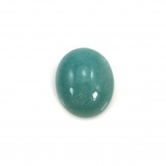 Cabochon amazonite ovale 10x12mm x 2pcs