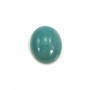 Cabochon amazonite ovale 10x12mm x 2pcs