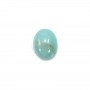Cabochon amazonite ovale 7x9mm x 2pcs