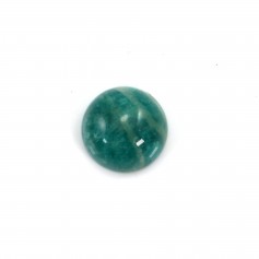 Cabochon Amazonite du Pérou qualité B, de forme ronde, 10mm x 1pc