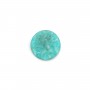 Cabochon amazonite du pérou, de forme rond plate, 10mm x 1pc