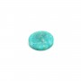 Cabochon amazonite du pérou, de forme rond plate, 10mm x 1pc