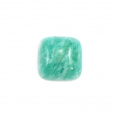 Cabochon amazonite du pérou, de forme carré, 10mm x 1pc
