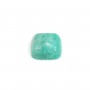 Cabochon amazonite du pérou, de forme carré, 10mm x 1pc