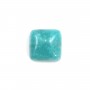 Cabochon amazonite du pérou, de forme carré, 8mm x 1pc