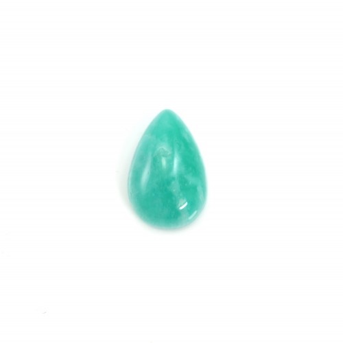 Blue cabochon of amazonite, in round shape, 8mm x 4 pcs