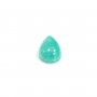 Cabochon amazonite du pérou, de forme goutte, 6x9mm x 1pc