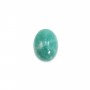 Cabochon amazonite du pérou, de forme ovale, 7x9mm x 1pc