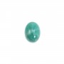 Cabochon amazonite du pérou, de forme ovale, 6x8mm x 1pc