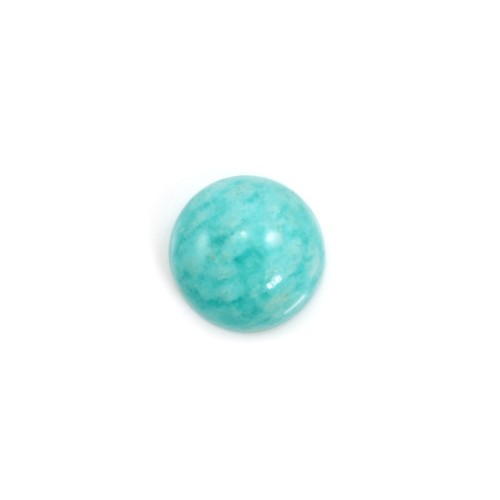 Cabochon amazonite du pérou, de forme ronde, 10mm x 1pc