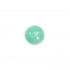 Cabochon amazonite du pérou, de forme ronde, 3mm x 2pcs