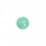 Cabochon amazonite du pérou, de forme ronde, 3mm x 2pcs