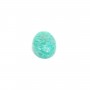 Cabochon amazonite du pérou, de forme ovale, 8x10mm x 1pc