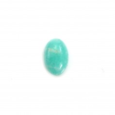 Cabochon amazonite du pérou, de forme ovale, 4x6mm x 2pcs