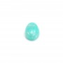 Cabochon amazonite du pérou, de forme ovale, 4x6mm x 2pcs