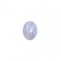 Cabochon de calcédoine bleu, de forme ovale, 4 * 6mm x 4pcs