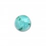 Cabochon Chrysocolle, de forme dome ronde 10mm x 1pc