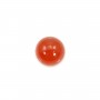 Cabochon cornaline ronde 4mm x 4pcs