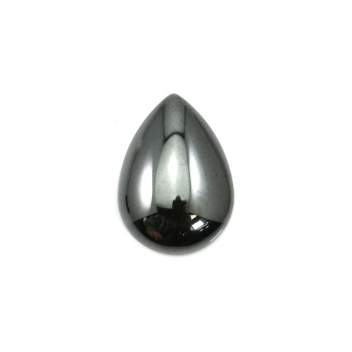 Cabochon hématite teardrop 13x18mm x 4pcs