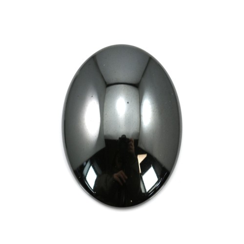 Cabochon hématite ovale 22x30mm x 4pcs