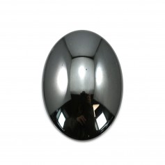 Cabochon hématite ovale 22x30mm x 4pcs