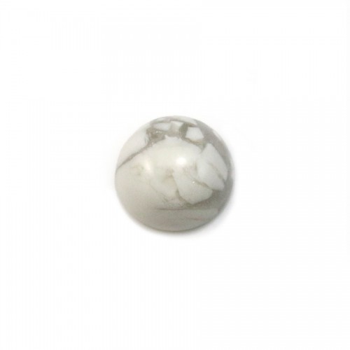 Cabochon howlite round 4mm x 5pcs