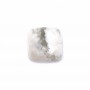 Cabochon howlite carré facette 10mm x 1pc