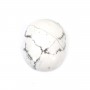 Cabochon howlite ovale 17.5x21.5mm x 1pc