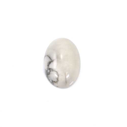 Cabochon howlite ovale 10x14mm x 2pcs