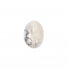 Cabochon howlite ovale 10x14mm x 2pcs